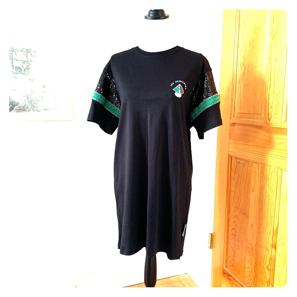 Les Benjamins Sequined T-shirt Dress